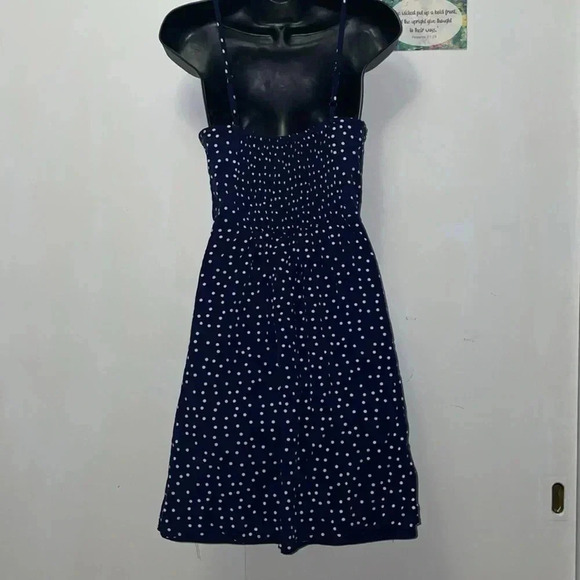 47 Hawthorne Blue Polka dot Dress-Small - Picture 5 of 8
